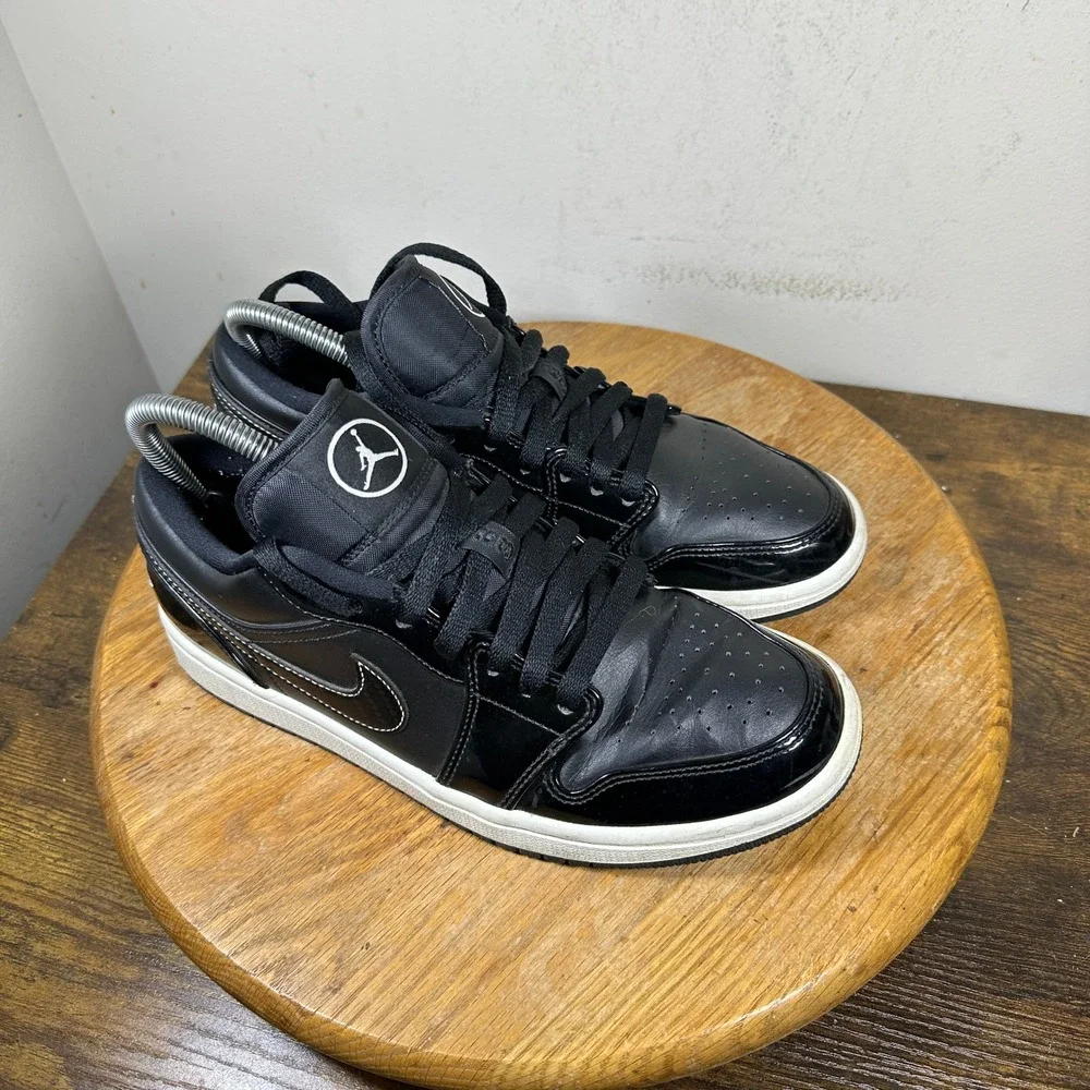 Air Jordan 1 Low All-Star 2021 Black White Patent Leather DD1650-001 Mens 7